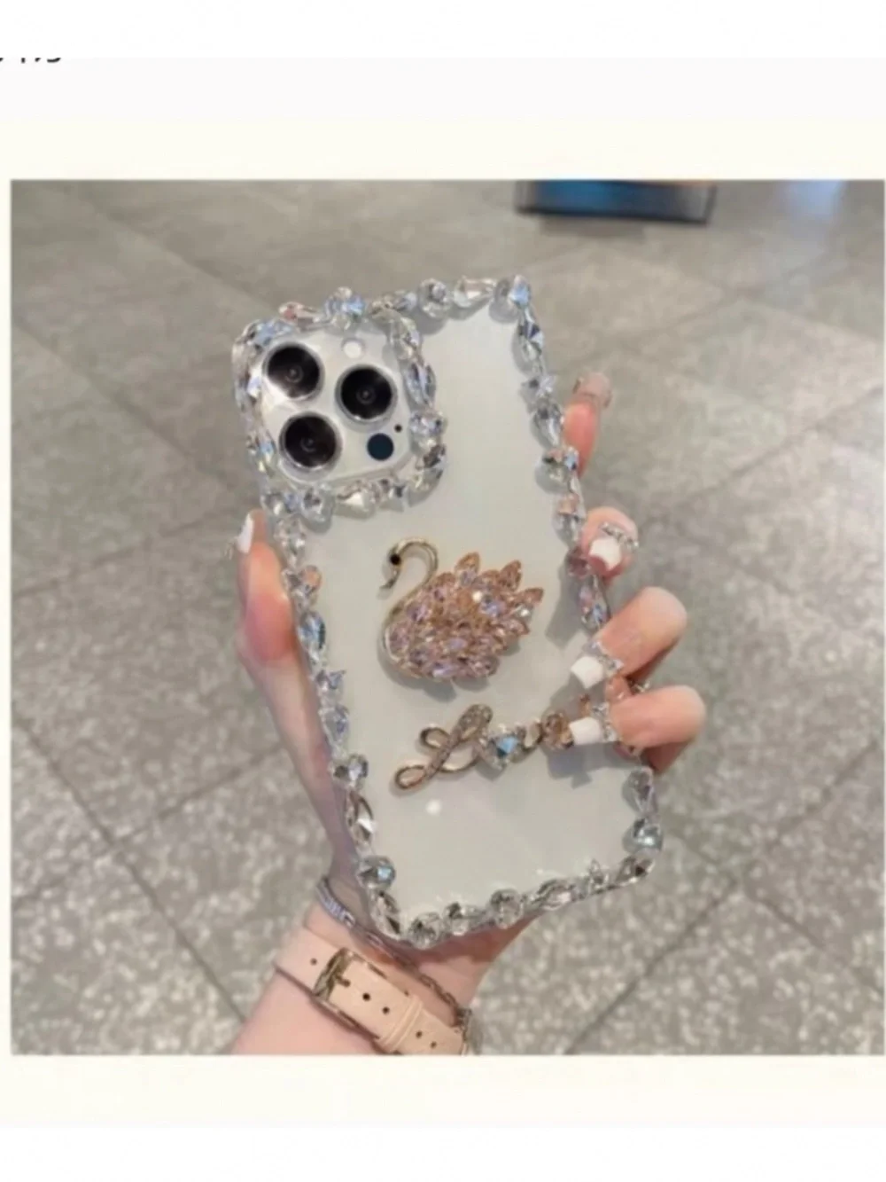 2 items.iPhone iphone12/12pro Luxury Bling rhinestones case, cute case